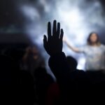 hands raised in praise of God